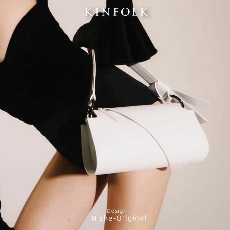 2023 New Women's Fall/Winter Bow Decor Handbag