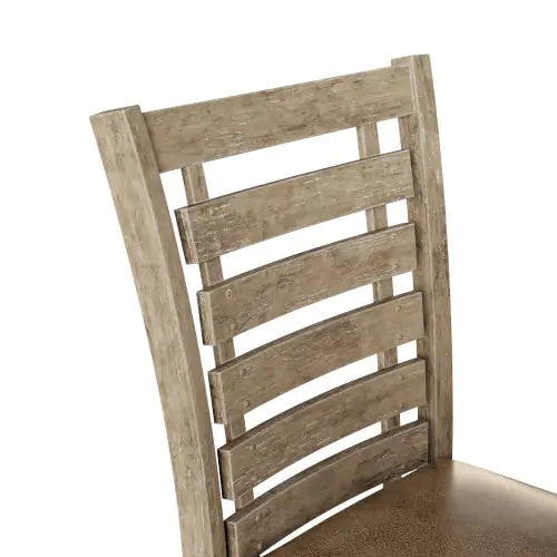 A Set Of 2 Solid Wood Dining Chairs