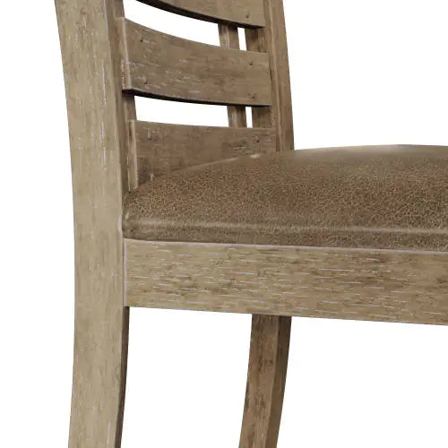 A Set Of 2 Solid Wood Dining Chairs