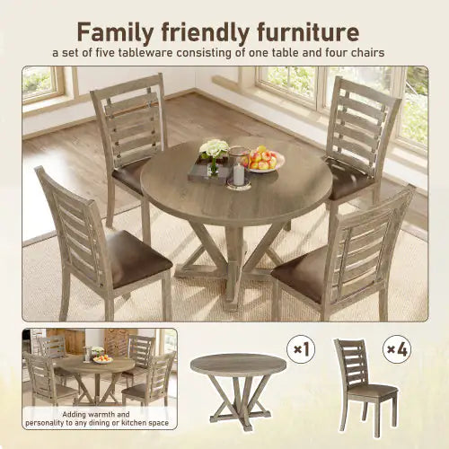 A Set Of 2 Solid Wood Dining Chairs