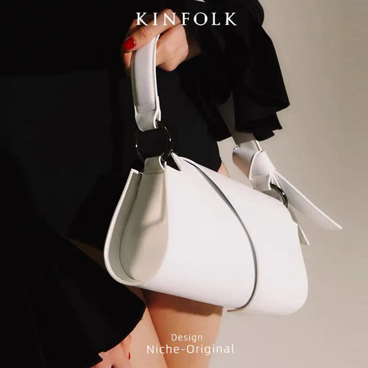 2023 New Women's Fall/Winter Bow Decor Handbag